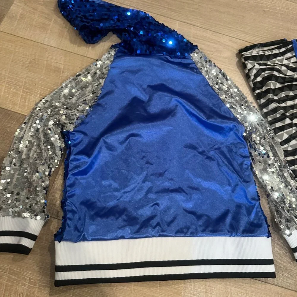 WEISSMAN CHILD GIRLS 2 PIECE COMPETITION DANCE COSTUME JACKET MEDIUM CHILD #9558